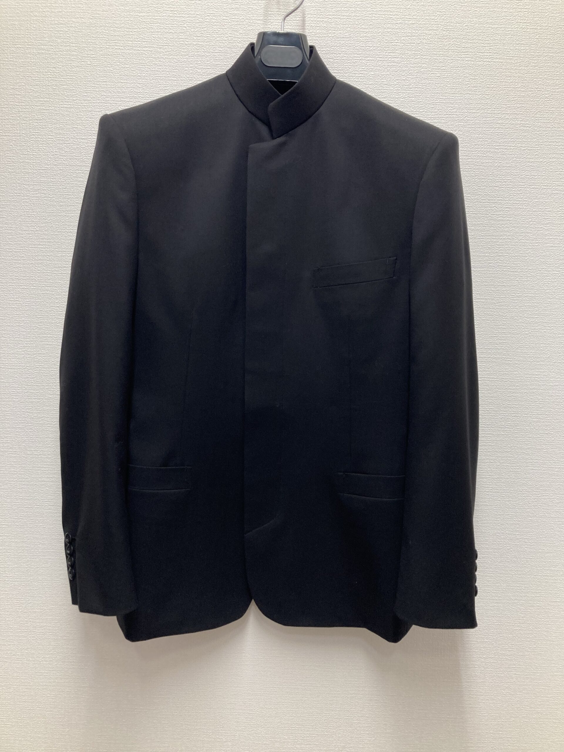 【美品✨】マオカラー スーツ セットアップ 比翼 sausaito 黒 A6 合革マオカラースーツ